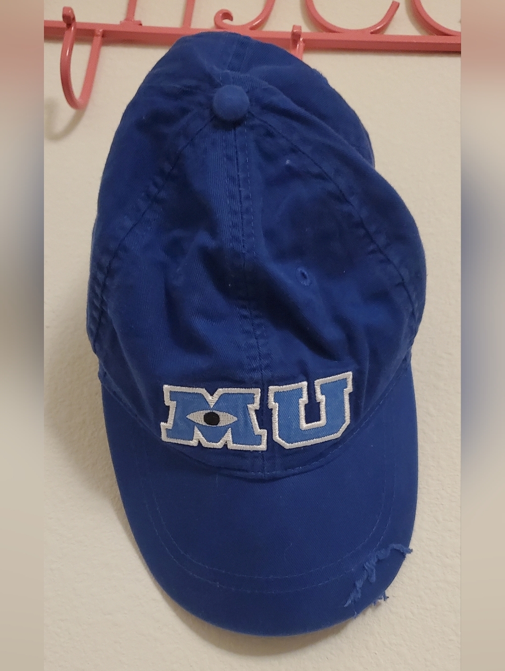 Disney Parks Monsters University MU Blue Ball Cap Hat